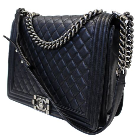 chanel bag boy half flap|Chanel black boyfriend bag.